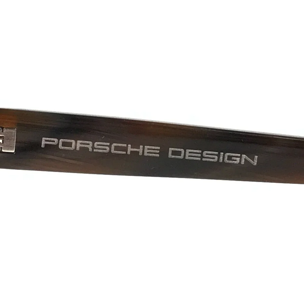 Porsche Design Eyeglasses Frames P8250 B Yellow Amber Brown Horn 55-19-140